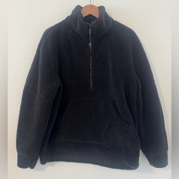 lululemon athletica Tops - Lululemon Scuba Oversized Fleece Funnel-Neck Half-Zip Sherpa Sweatshirt Size M/L